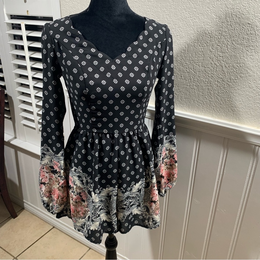 Floral print romper